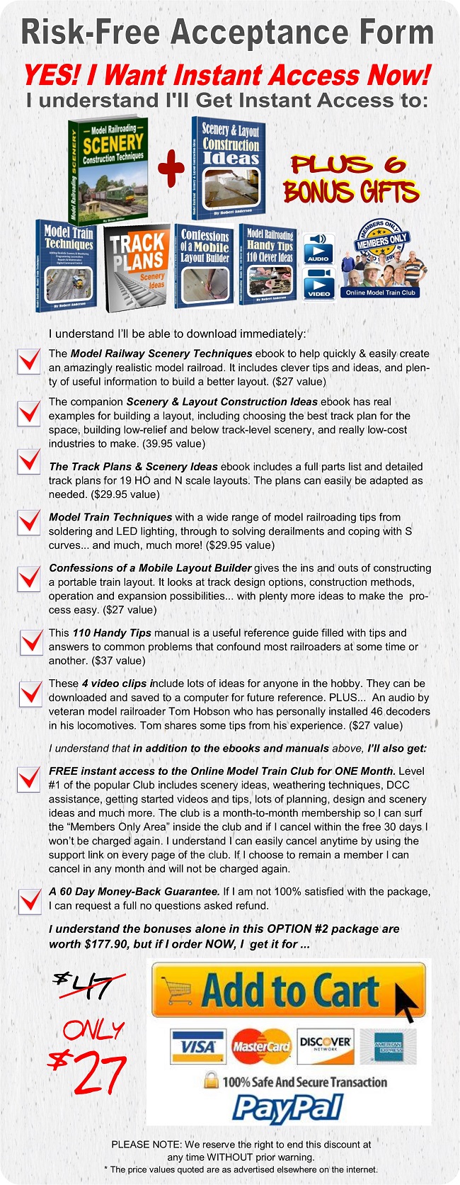 model trains railroads save order details